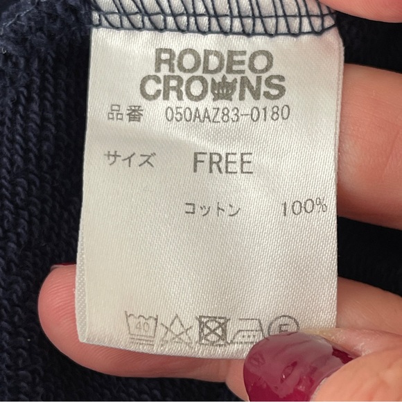 Rodeo Crowns Women's Navy Blue Short Sleeve Off The Shoulder Jumpsuit One Size - Picture 10 of 11